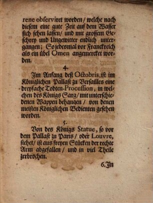Omina Franckreichs Untergang betreffend