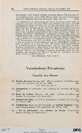 Verschiedener Privatbesitz (Nr. 147-200)
