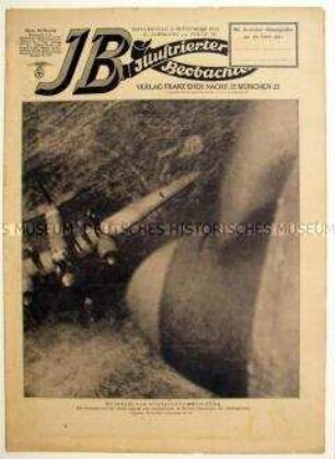 Wochenzeitschrift der NSDAP "Illustrierter Beobachter" u.a. zum Angriff der Alliierten auf die von der Wehrmacht besetzte französische Hafenstadt Dieppe