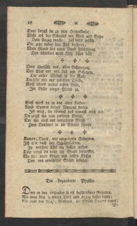 Die bezauberte Phyllis