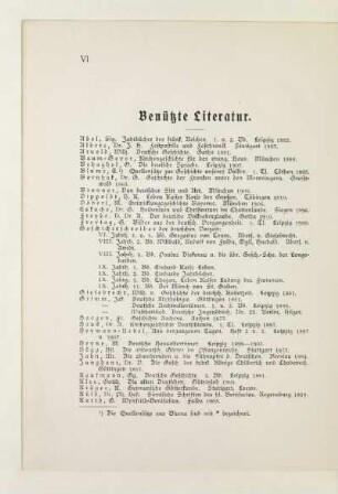 Benützte Literatur