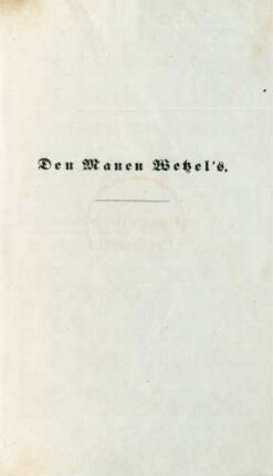 Den Manen Wetzel's