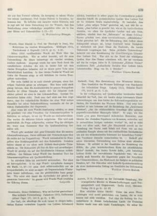 469 [Rezension] Wendt, Hans Hinrich, Die Schichten im vierten Evangelium