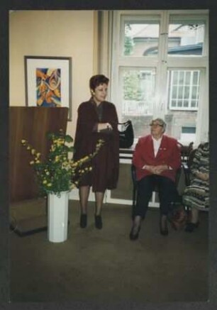 Foto vom Empfang der türkischen Professorinnen, 1995