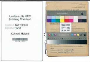 Entnazifizierung Helene Kuhnert , geb. 21.02.1905 ()