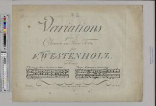 Variations pour le clavecin ou pianoforte