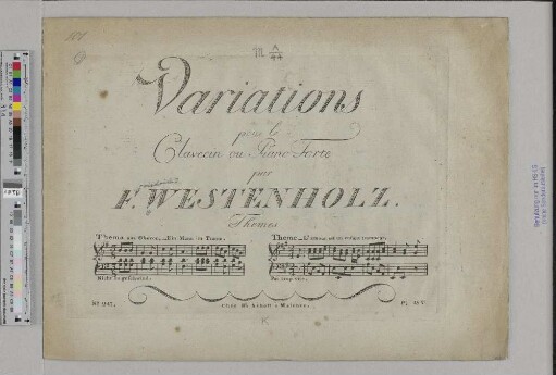 Variations pour le clavecin ou pianoforte