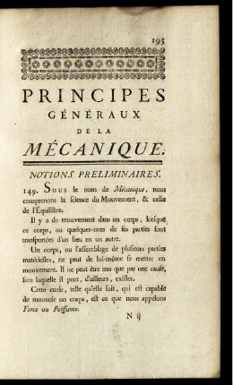 Principes généraux.