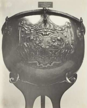 Pauke mit sächsisch-polnischem Wappen