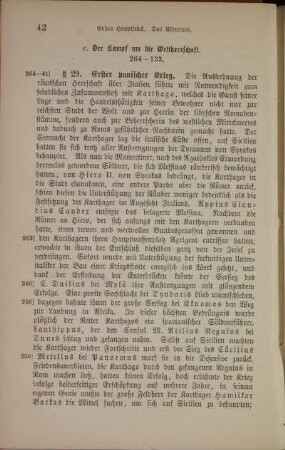 c. Der Kampf um die Weltherrschaft. 264 - 133