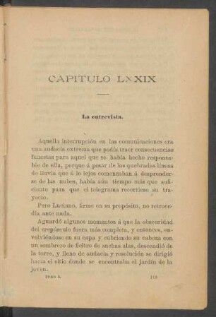 Capítulo LXXIX - La entrevista.