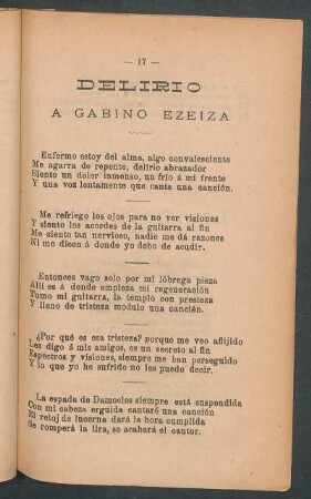 Delirio : A Gabino Ezeiza