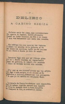 Delirio : A Gabino Ezeiza