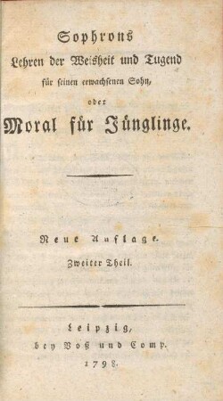 Zweiter Theil: [...]
