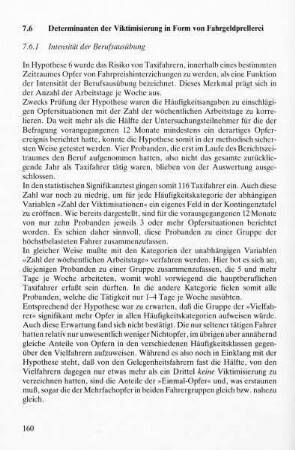 7.6.1 Intensität der Berufsausübung