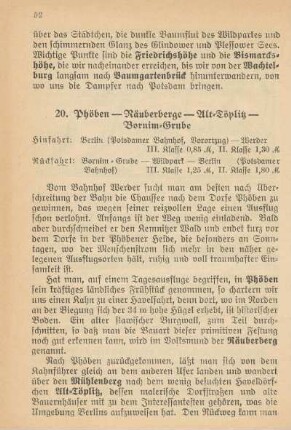 20. Phöben - Räuberberge - Alt-Töplitz - Bornim-Grube