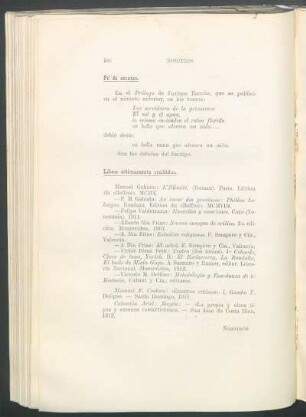 Libros últimamente recibidos