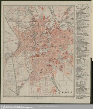 Plan von Leipzig