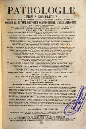 Smaragdi abbatis monasterii Sancti Michaelis Virdunenisi Opera omnia