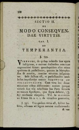 Cap. I. De Temperantia