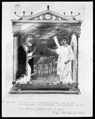 Perikopenbuch — Der Engel erscheint Zacharias, Folio 118verso