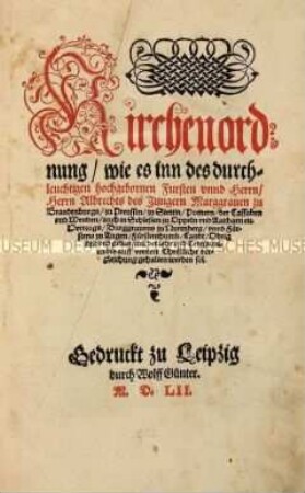 Kirchenordnung von Brandenburg