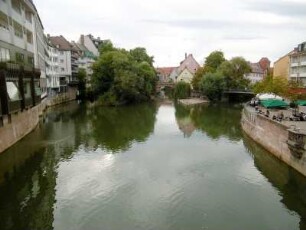 Nürnberg: Pegnitz mit Blick zur Fleischbrücke