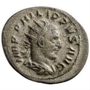 Münze, Antoninian, 247 - 249 n. Chr.