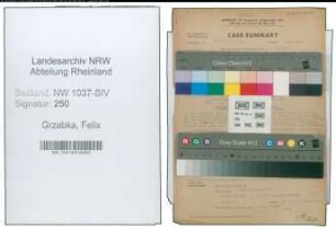 Entnazifizierung Felix Grzabka , geb. 19.07.1902 (Lehrer)