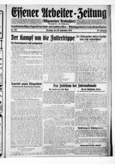 Essener Arbeiter-Zeitung. 1919-1926