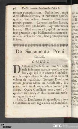 De Sacramento Poenitentiae.
