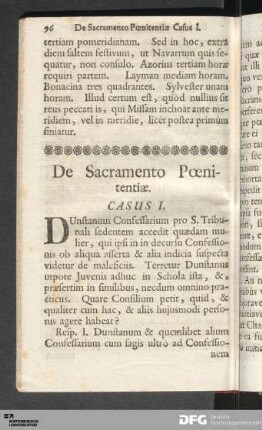 De Sacramento Poenitentiae.