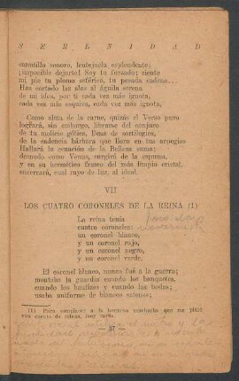 VII - Los cuatro coroneles de la reina (1)