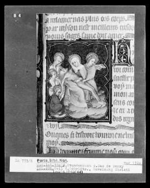 Petites Heures des Herzogs von Berry — Kleinbild, 10-zeilig: Pietà, Folio 286 recto