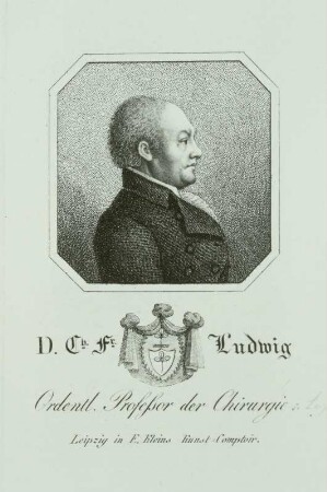 Bildnis des Pathologen Christian Friedrich Ludwig (1757-1823) im Profil