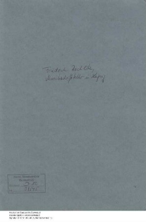 Rochlitz, Friedrich, Erzähler und Musikschriftsteller in Leipzig