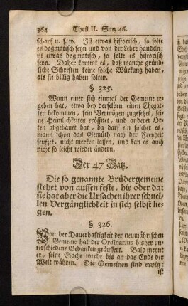 364-389, Der 47. Satz. - Der 51. Satz.