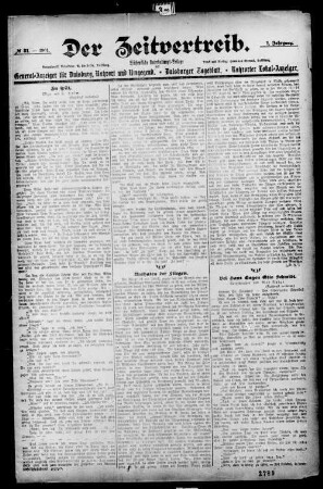 Der Zeitvertreib. 1901-1903
