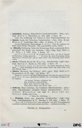 Autographen (Nr. 1-646)