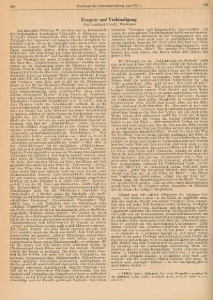 259-266 Exegese und Verkündigung