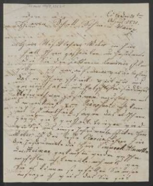 Brief an B. Schott's Söhne : 31.08.1831