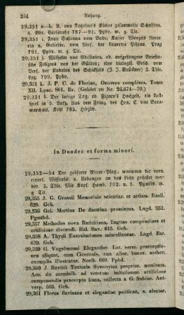 In Duodez et forma minori.