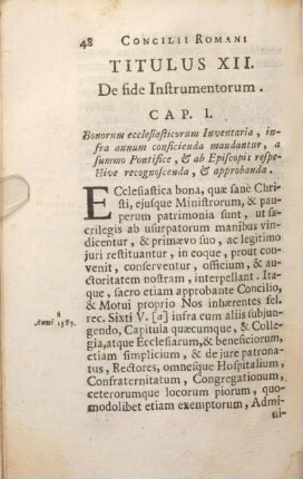 Titulus XII. De fide Instrumentorum.