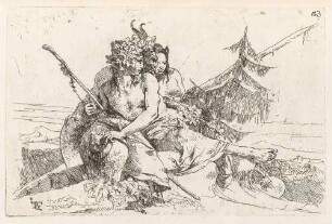 Bacchant, Satyr und Faunin, aus der Folge "Scherzi di Fantasia"