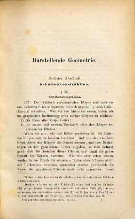 Lehrbuch der darstellenden Geometrie, 3