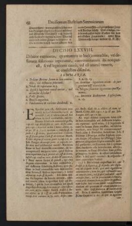 Decisio LXXVIII.
