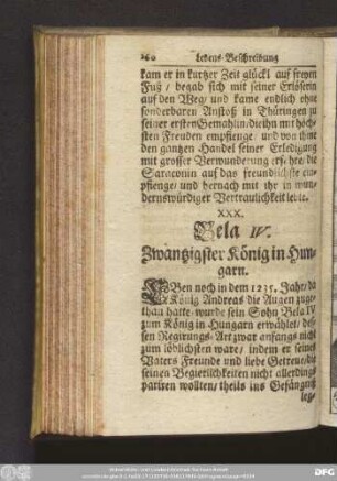 XXX. Bela IV. Zwantzigster König in Hungarn.