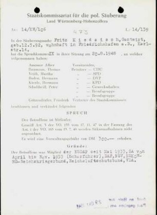 Kiedaisch, Fritz