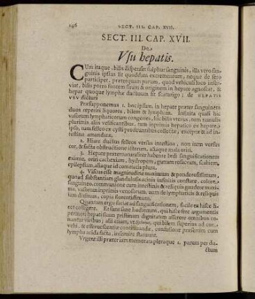 Cap. XVII. De Usu hepatis. - Cap. XXII. De Renibus succenturiatis.