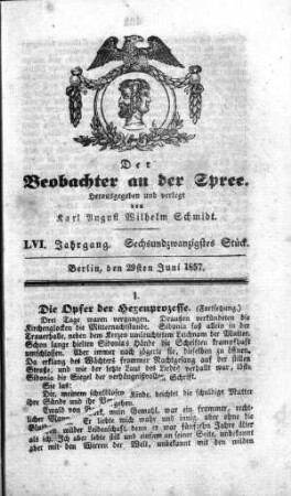 26. Stueck, 29. Juni 1857